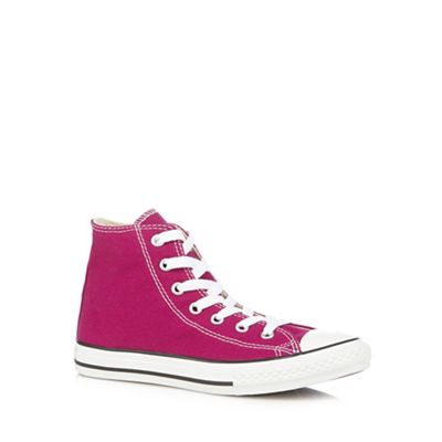Converse Girl's bright pink 'All Star' hi-top trainers